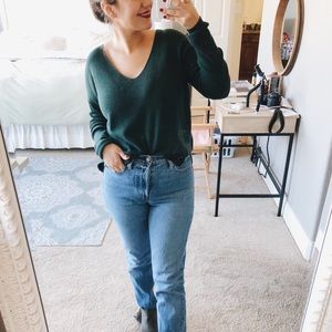 Hunter green sweater